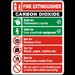 Fire Extinguisher Classification Sign